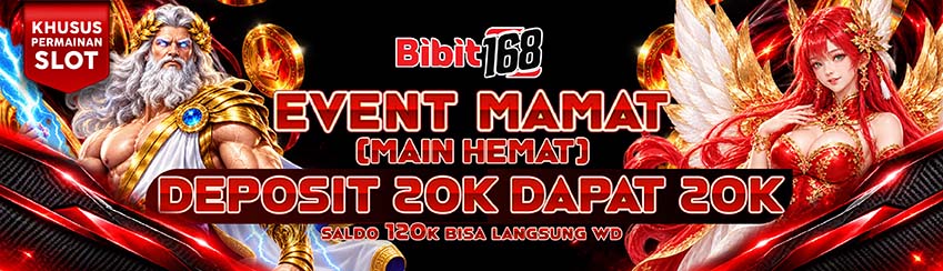 EVENT MAIN HEMAT 100% SLOT GAME BIBIT168 